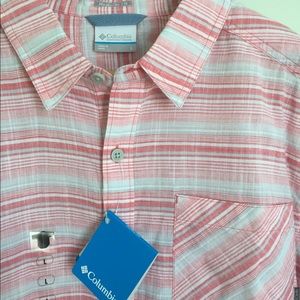 NWT COLUMBIA Katchor II SHIRT STRIPED L